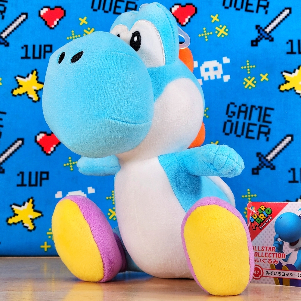 All Star Collection Blue Yoshi 8" #49 Nintendo Little Buddy Sanei Plush NWT